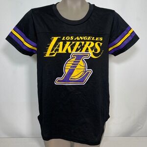 Los Angeles Lakers NBA Ultra Game Black Mesh Jersey T-Shirt Women's MEDIUM